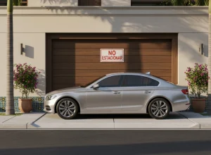 lugares donde no estacionarse